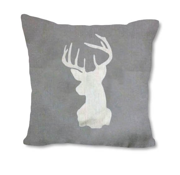 Grey Deer - pillow cover