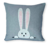 Gray Bunny - pillow cover
