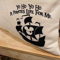 Pirate Themed Autograph - pillow cover
