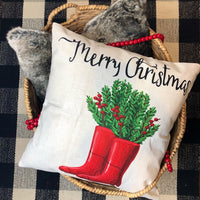 Christmas Boots - pillow cover
