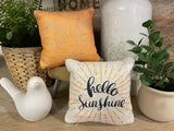 Tiered Tray Mini Pillow / Sunshine Pattern / Summer / Mini Pillow / Home Decor / Machine Washable