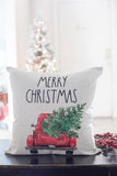 Christmas Truck & Tree - pillow cover