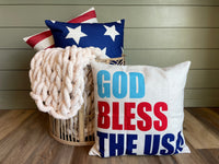 God Bless the USA - pillow cover