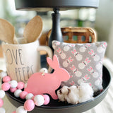 Tiered Tray Mini Pillow | Easter Bunny Mini Pillow | Farmhouse Tiered Tray Decor | Easter Tiered Tray Decor