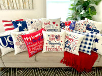 4th of July Fireworks Pattern - pillow cover