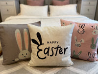 Happy Easter (with ears)- pillow cover