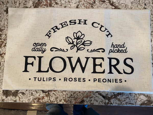 Fresh Cut Flowers (Elongated) - pillow cover