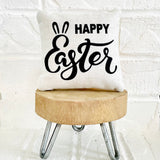 Tiered Tray Mini Pillow | Happy Easter Mini Pillow | Farmhouse Tiered Tray Decor | Easter Tiered Tray Decor
