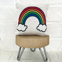 Tiered Tray Mini Pillow | Rainbow Mini Pillow | Farmhouse Tiered Tray Decor | St. Patrick’s Day Tiered Tray Decor