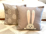 Gray Bunny - pillow cover