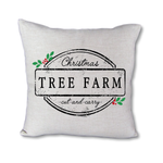 Tree Farm Sign - pillow cover