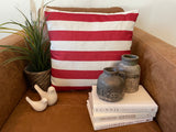 Red Stripe - pillow cover