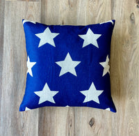 Dark Blue Stars - pillow cover
