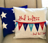 God Bless America - pillow cover