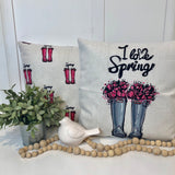 Spring Boots Pattern - pillow cover