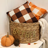 Brown Checkered - pillow cover