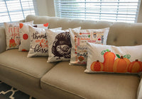 Thanksgiving Words - pillow cover