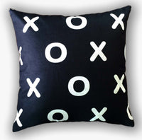 Black XOXO - pillow cover