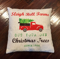 Christmas Truck - pillow cover