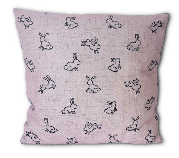 Pink Bunny Pattern - pillow cover