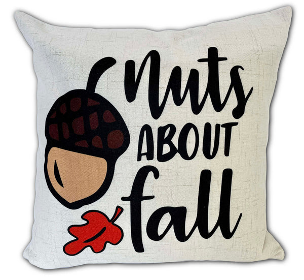 Nuts About Fall- Pillow Cover
