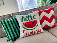 Hello Summer Watermelon - pillow cover