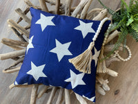 Dark Blue Stars - pillow cover