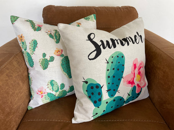 Summer Cactus - pillow cover