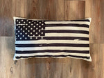 American Flag / Black & White / 4th of July / Pillow Cover / Holiday Pillow / Throw Pillow / Accent Pillow / Machine Washable