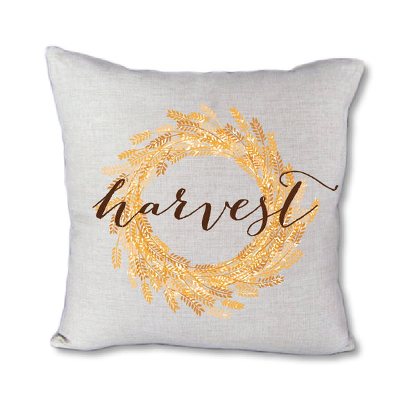Harvest Wreath - pillow cover